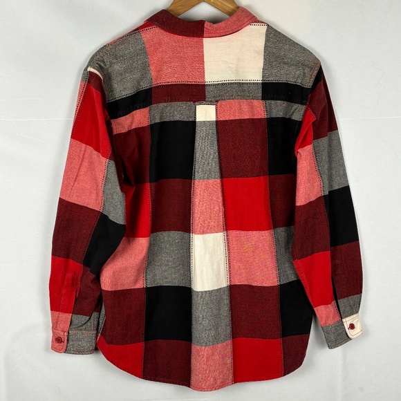 VTG Women Christmas Long Sleeve Button Up Embroidered Shirt Sz L Lemon Grass - Picture 7 of 11